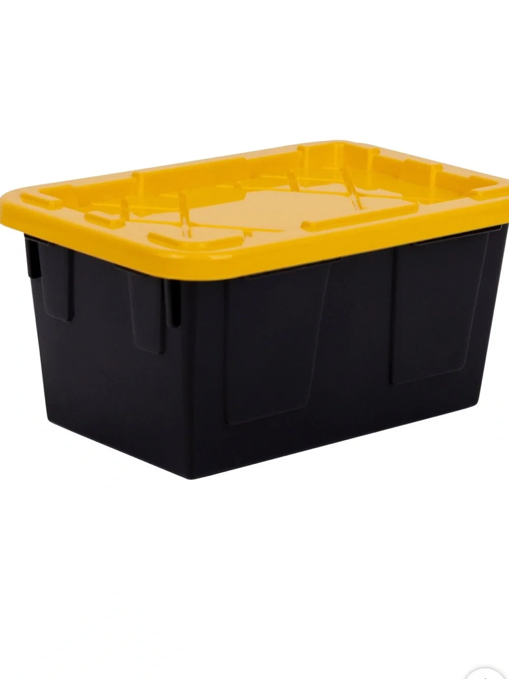 Green Made Mini Storage Bins 10-Pack — Yellow Lids with Black Bin Containers